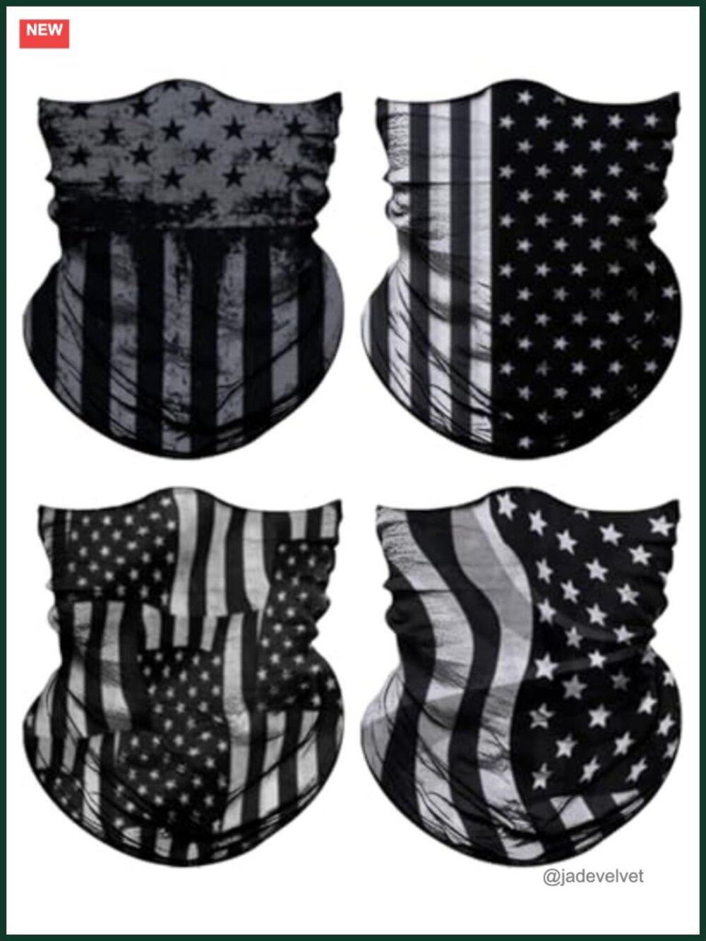 4 Pack Neck Gaiter Face Cover Mask Head Wrap Balaclava for Men Women